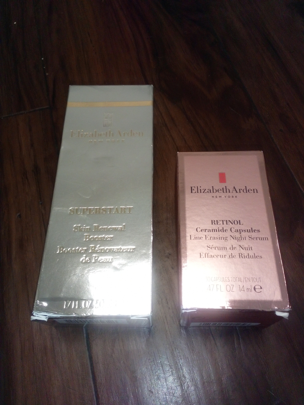 Elizabeth Arden Skin Care Duo in Gold and Rose Gold Packaging